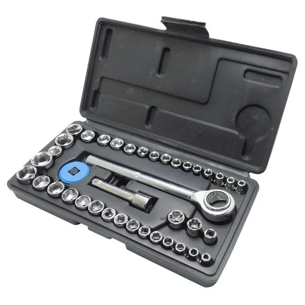 Kit de Herramientas Multifuncional 46 Piezas con Maletín