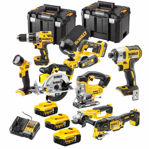 DeWalt TDKIT8 XR Kit de 8 herramientas de 18 V con 3 baterías de 5.0 Ah